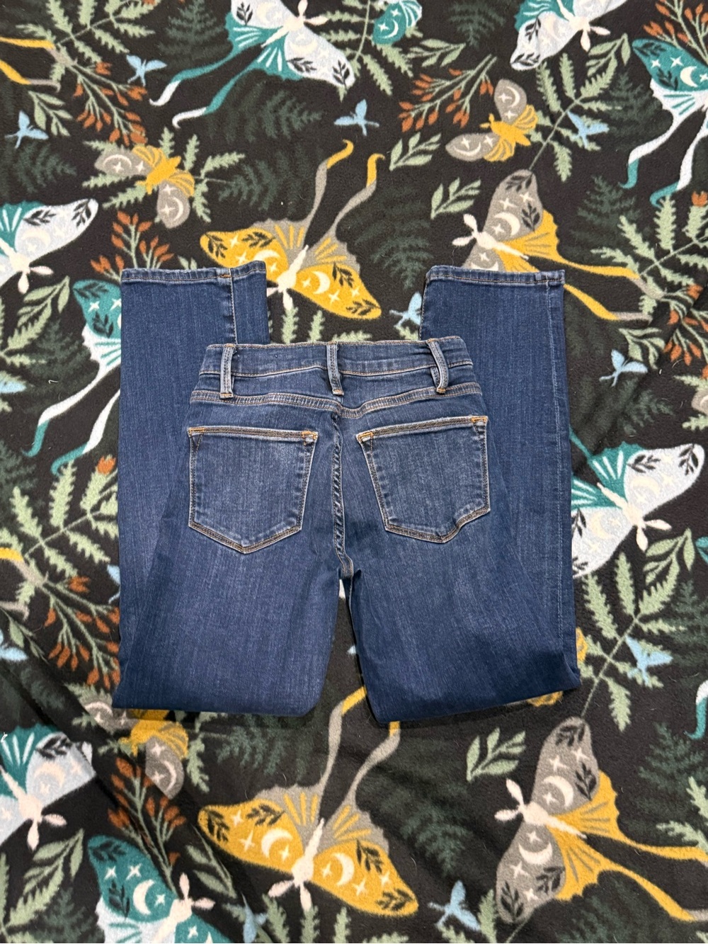 Frame Denim Women's Dark Blue Straight-Leg Jeans